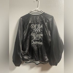 Medium unknown brand black vintage team jacket
